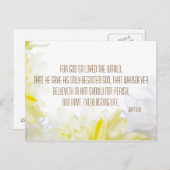 Bijbelvers Johannes 3.16 Briefkaart (Voorkant / Achterkant)