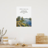 Bijbelvers Johannes 7:38 Wie in Mij gelooft Poster (Keuken)