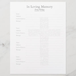 Bijbelvers John14, kruisvormig filigree -