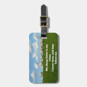 Bijbelvers, John 10:27, Bagagelabel (Voorkant verticaal)