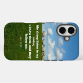 Bijbelvers, John 10:27, Mijn schapen.. Case-Mate iPhone Case (Achterkant (horizontaal))