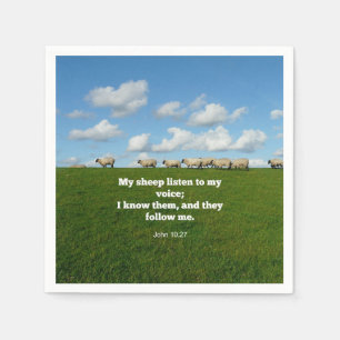 Bijbelvers, John 10:27, Mijn schapen.. Servet