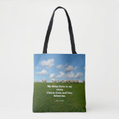 Bijbelvers, John 10:27, Mijn schapen.. Tote Bag (Voorkant)