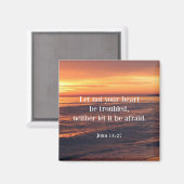 Bijbelvers, John 14 27 Magneet (Voorkant / Achterkant)