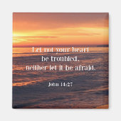 Bijbelvers, John 14 27 Magneet (Voorkant)