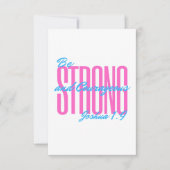 Bijbelvers Jozua 1:9 Bedankkaart (Voorkant)