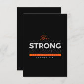 Bijbelvers Jozua 1:9 Kaart (Voorkant / Achterkant)