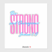 Bijbelvers Jozua 1:9 Sticker (Vel)