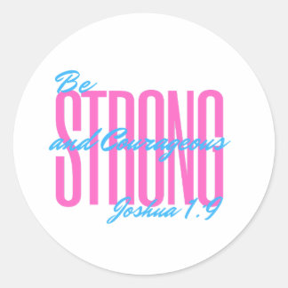 Bijbelvers - Jozua 1:9 - Stickers en etiketten
