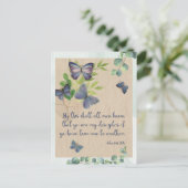 Bijbelvers Kaart Johannes 13:35 KJV - Briefkaart (Staand voorkant)