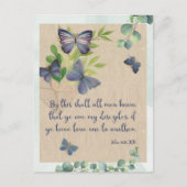 Bijbelvers Kaart Johannes 13:35 KJV - Briefkaart (Voorkant)