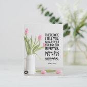 Bijbelvers Kaart Marcus 11:24 - Briefkaart (Staand voorkant)