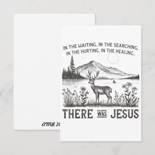 Bijbelvers Kaart - Personaliseer de binnenkant zel (Voorkant / Achterkant)