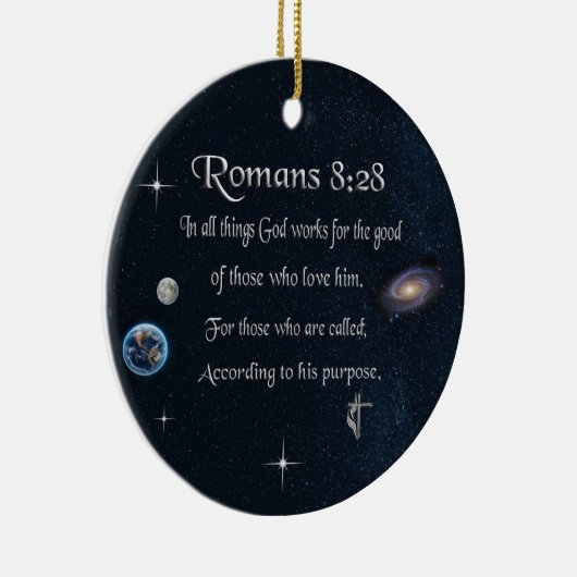 Bijbelvers Keramisch Ornament (Rechts)