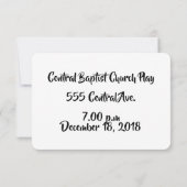 Bijbelvers Kerstspel Kaart (Achterkant)