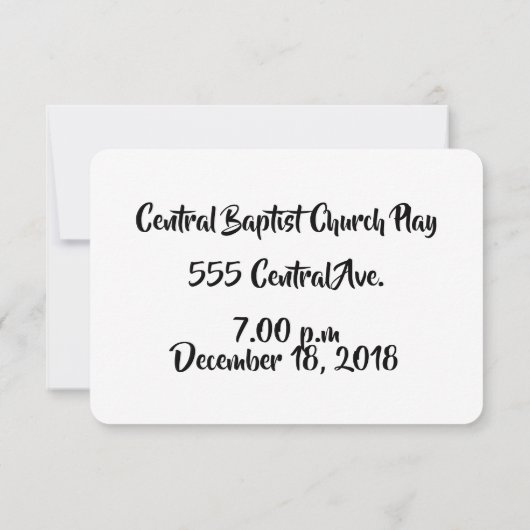 Bijbelvers Kerstspel Kaart (Achterkant)