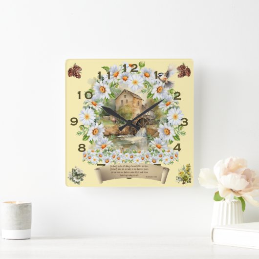 Bijbelvers klok Hij heeft alle dingen mooi gemaakt (Huis)