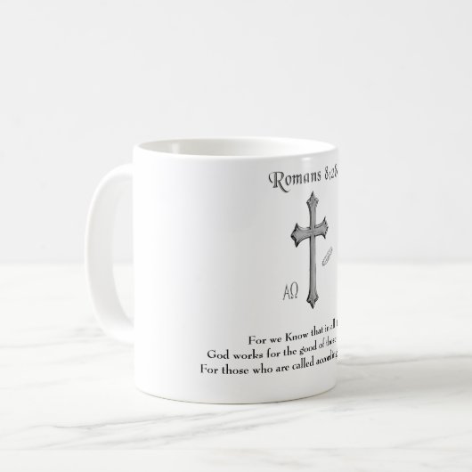 Bijbelvers Koffiemok (Voorkant links)