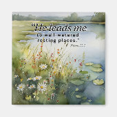 Bijbelvers Kookmagneet - Psalm 23 Magneet (Voorkant)