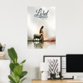 Bijbelvers Kunstprint, Psalm 231 Christelijk Poster (Thuiskantoor)