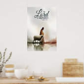 Bijbelvers Kunstprint, Psalm 231 Christelijk Poster (Keuken)