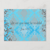 Bijbelvers: Laat uw hart niet zijn Briefkaart (Voorkant)