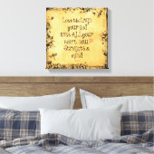 Bijbelvers: Liefde de Heer, Hart, Ziel, Sterkte Canvas Afdruk (Insitu (Slaapkamer))