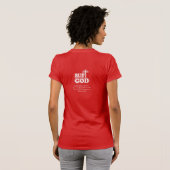 Bijbelvers maar Godtypografie personaliseren T-Shi T-shirt (Achterkant volledig)