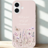 Bijbelvers met bloemen Case-Mate iPhone case