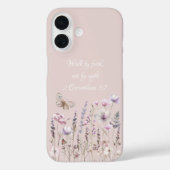 Bijbelvers met bloemen Case-Mate iPhone case (Achterkant)