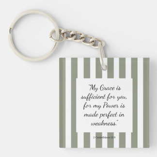 Bijbelvers met inspiratie voor het geloof sleutelhanger