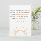 Bijbelvers met nummer 6:24 - De Heer zonder U Kaart (Staand voorkant)