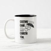 Bijbelvers Mok - I Petrus 5:7 KJV (Links)