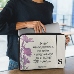 Bijbelvers Monogram laptophoes Laptop Sleeve
