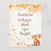 Bijbelvers - Nehemia 8:10  Notitieboek Briefkaart (Voorkant)