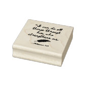 Bijbelvers om sterk te zijn - Phil. 4.13 uur Rubberstempel (Stempel)