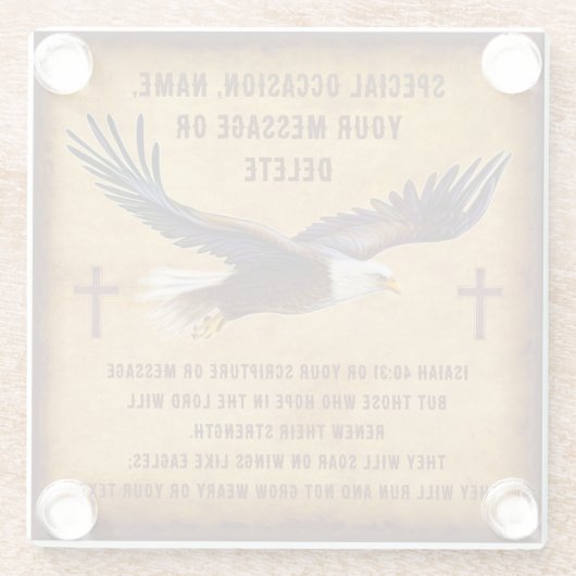 Bijbelvers Onderzetters met (Achterkant)