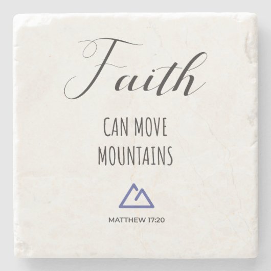 Bijbelvers op geloofssteen onderzetter (Voorkant)