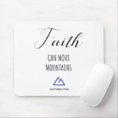 Bijbelvers op het geloof muismat (Met muis)