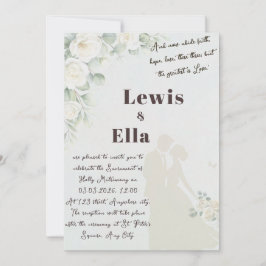 Bijbelvers Orthodoxe huwelijksuitnodiging Kaart