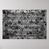 Bijbelvers over familiespreekwoorden 22:6 poster (Voorkant)