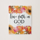 Bijbelvers over het geloof Schrift Legpuzzel (Verticaal)