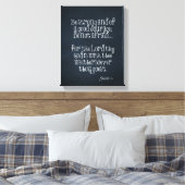 Bijbelvers over kracht en moed Joshua 1.9 Canvas Afdruk (Insitu (Slaapkamer))