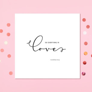 Bijbelvers over Liefde Wit Servet