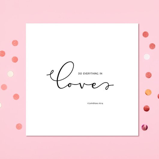 Bijbelvers over Liefde Wit Servet