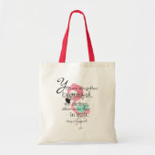 Bijbelvers over schoonheid tote bag (Voorkant)