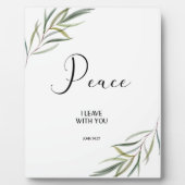 Bijbelvers over vrede Johannes verlaat de Schrift Fotoplaat (Voorkant)
