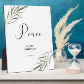 Bijbelvers over vrede Johannes verlaat de Schrift Fotoplaat (Zijkant)