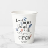 Bijbelvers Papieren Bekers (Achterkant)