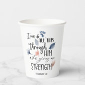 Bijbelvers Papieren Bekers (Voorkant)